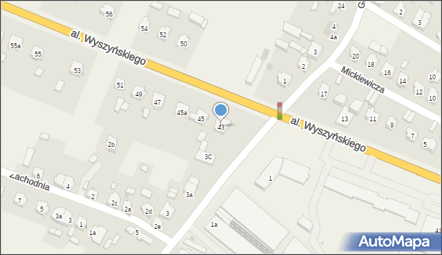 Strzałkowo, Aleja Wyszyńskiego Stefana, ks. kard., 43, mapa Strzałkowo