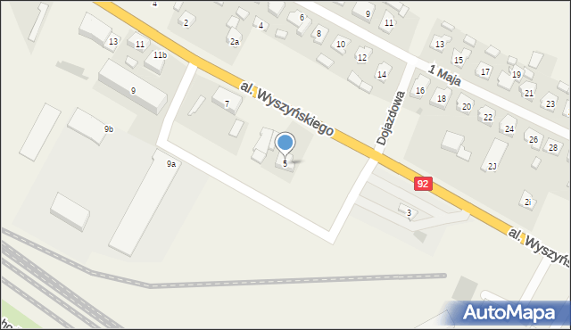 Strzałkowo, Aleja Wyszyńskiego Stefana, ks. kard., 5, mapa Strzałkowo