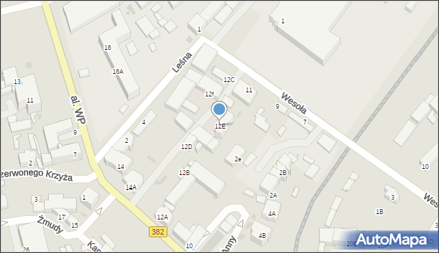 Strzegom, Aleja Wojska Polskiego, 12E, mapa Strzegom
