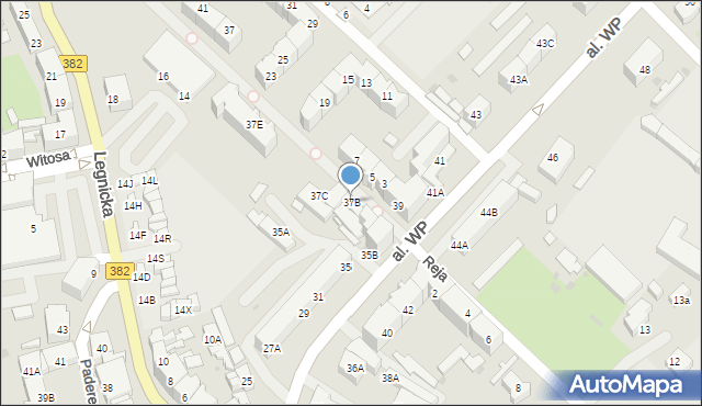 Strzegom, Aleja Wojska Polskiego, 37B, mapa Strzegom