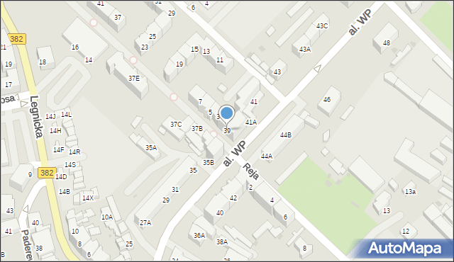 Strzegom, Aleja Wojska Polskiego, 39, mapa Strzegom