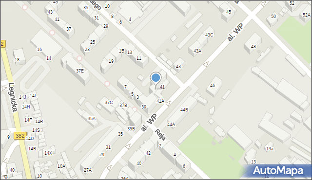 Strzegom, Aleja Wojska Polskiego, 41B, mapa Strzegom