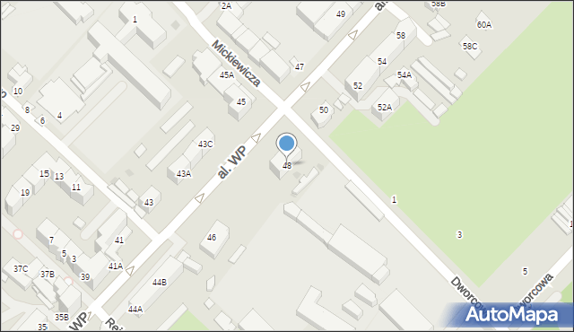 Strzegom, Aleja Wojska Polskiego, 48, mapa Strzegom