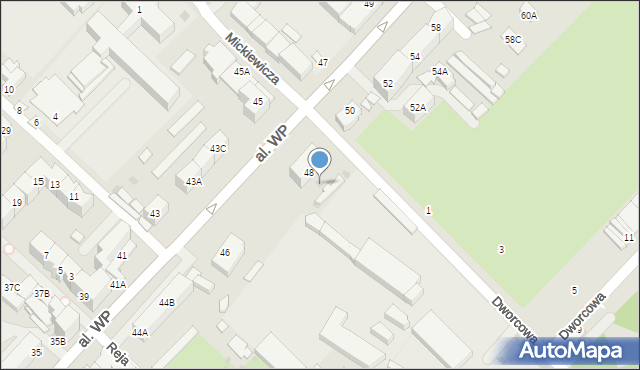 Strzegom, Aleja Wojska Polskiego, 48A, mapa Strzegom