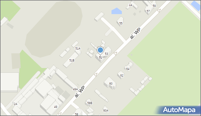 Strzegom, Aleja Wojska Polskiego, 51, mapa Strzegom