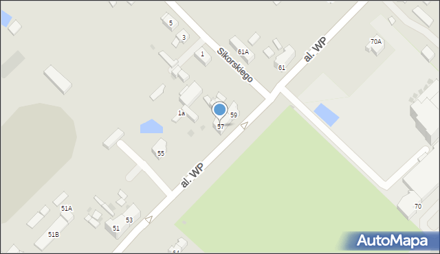 Strzegom, Aleja Wojska Polskiego, 57, mapa Strzegom