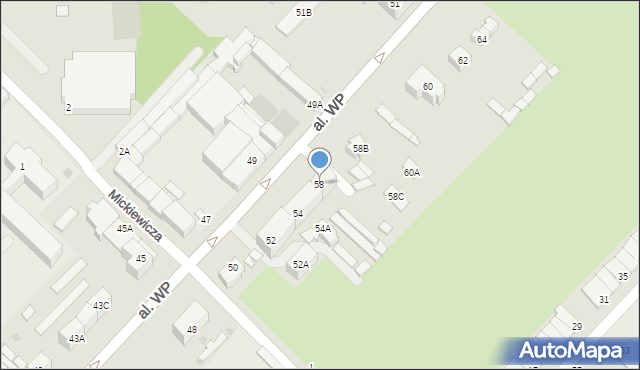 Strzegom, Aleja Wojska Polskiego, 58, mapa Strzegom