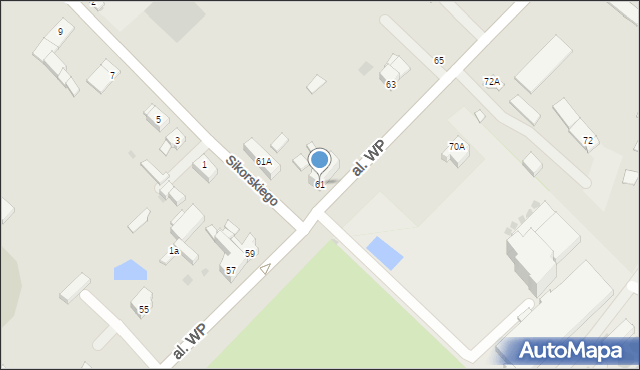 Strzegom, Aleja Wojska Polskiego, 61, mapa Strzegom