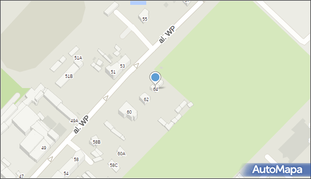Strzegom, Aleja Wojska Polskiego, 64, mapa Strzegom