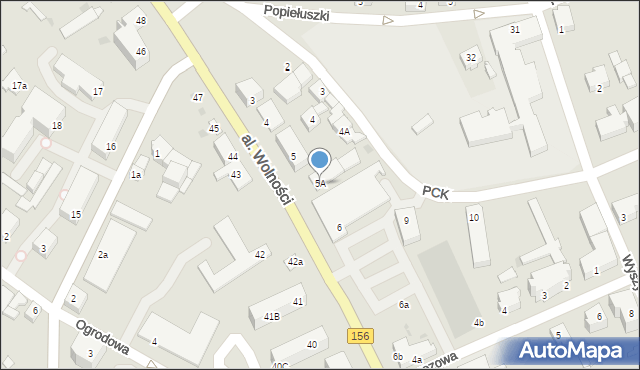 Strzelce Krajeńskie, Aleja Wolności, 5A, mapa Strzelce Krajeńskie