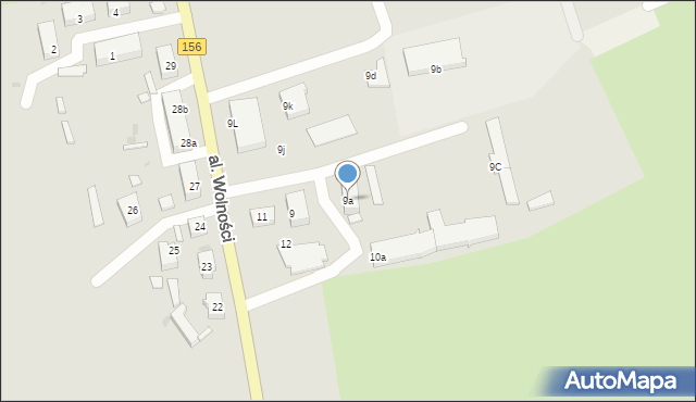 Strzelce Krajeńskie, Aleja Wolności, 9a, mapa Strzelce Krajeńskie