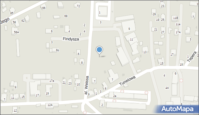 Strzyżów, Aleja Weissa, 5e, mapa Strzyżów