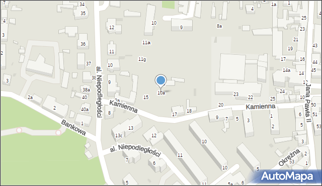 Sulechów, Aleja Niepodległości, 10a, mapa Sulechów