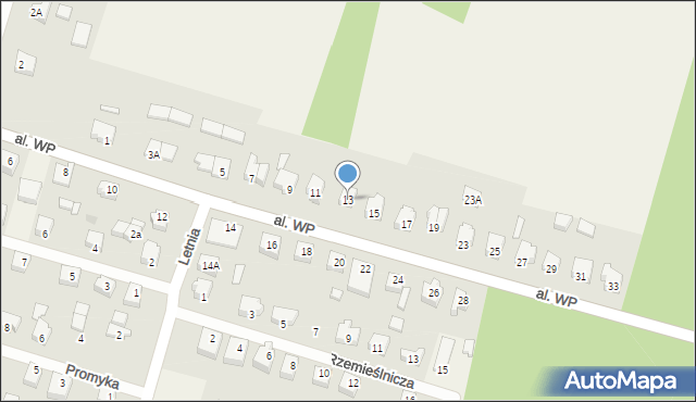 Sulęczyno, Aleja Wojska Polskiego, 13, mapa Sulęczyno
