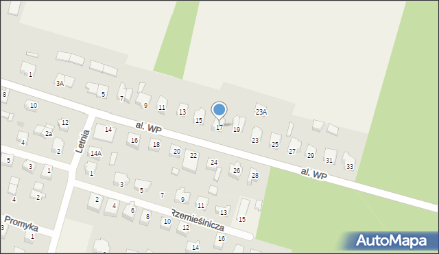 Sulęczyno, Aleja Wojska Polskiego, 17, mapa Sulęczyno