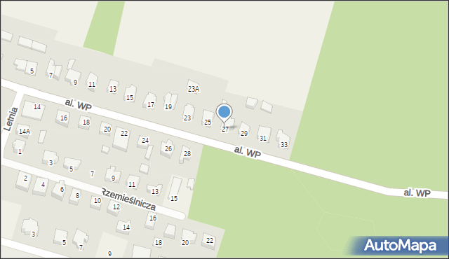 Sulęczyno, Aleja Wojska Polskiego, 27, mapa Sulęczyno