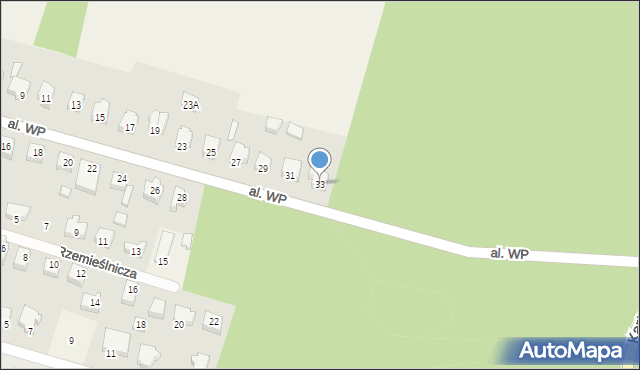 Sulęczyno, Aleja Wojska Polskiego, 33, mapa Sulęczyno