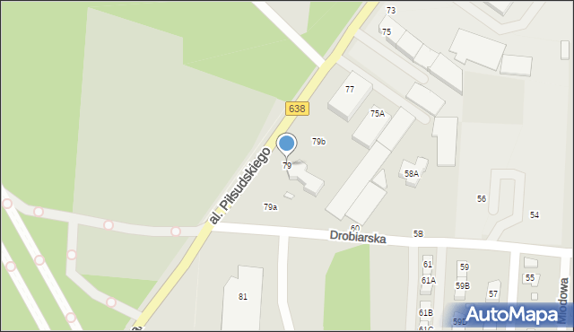 Sulejówek, Aleja Piłsudskiego Józefa, marsz., 79, mapa Sulejówek