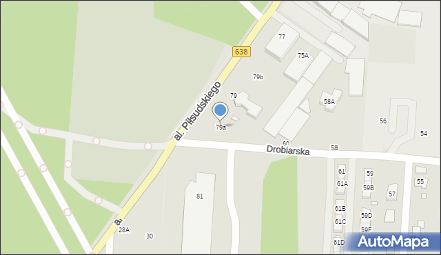 Sulejówek, Aleja Piłsudskiego Józefa, marsz., 79a, mapa Sulejówek