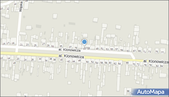Sulmierzyce, Aleja Klonowicza, 43, mapa Sulmierzyce