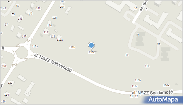 Świdnik, Aleja Lotników Polskich, 110a, mapa Świdnika