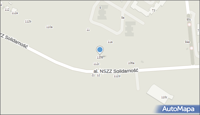 Świdnik, Aleja Lotników Polskich, 110b, mapa Świdnika