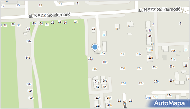 Świdnik, Aleja NSZZ Solidarność, 14a, mapa Świdnika