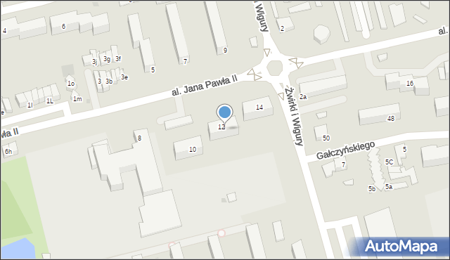 Świecie, Aleja Jana Pawła II, 12a, mapa Świecie