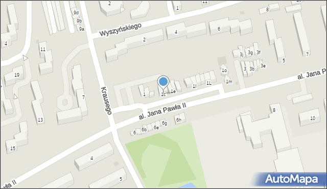 Świecie, Aleja Jana Pawła II, 1c, mapa Świecie