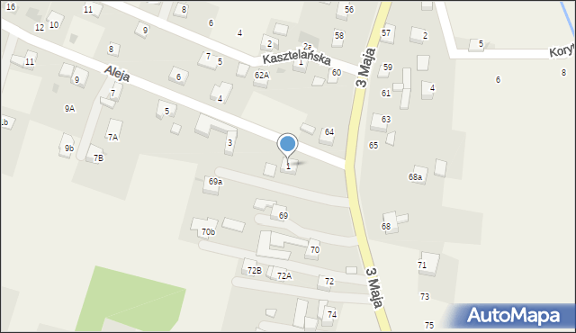 Świerklany, Aleja, 1, mapa Świerklany