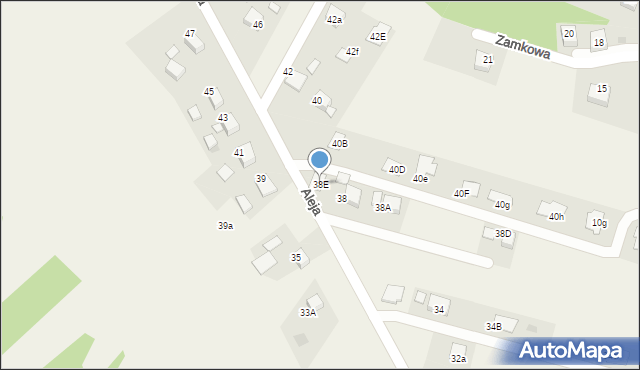 Świerklany, Aleja, 38E, mapa Świerklany