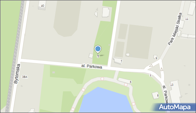 Świętochłowice, Aleja Parkowa, 5, mapa Świętochłowice