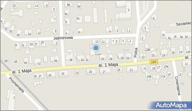 Szamotuły, Aleja 1 Maja, 32a, mapa Szamotuły