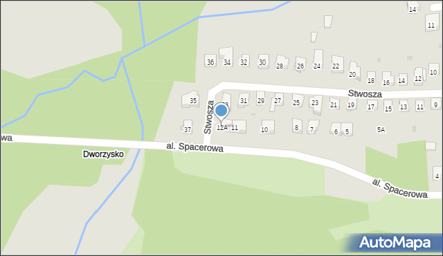 Szczawno-Zdrój, Aleja Spacerowa, 12A, mapa Szczawno-Zdrój