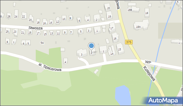 Szczawno-Zdrój, Aleja Spacerowa, 2, mapa Szczawno-Zdrój
