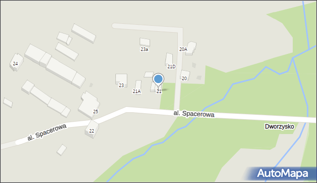 Szczawno-Zdrój, Aleja Spacerowa, 21, mapa Szczawno-Zdrój
