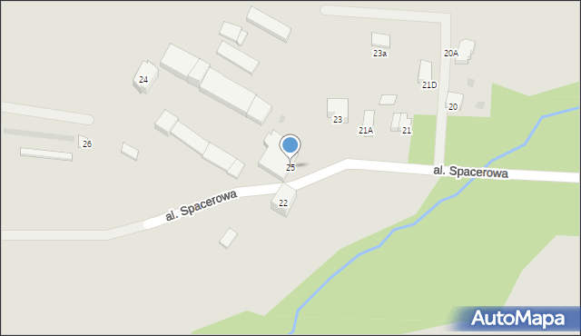Szczawno-Zdrój, Aleja Spacerowa, 25, mapa Szczawno-Zdrój