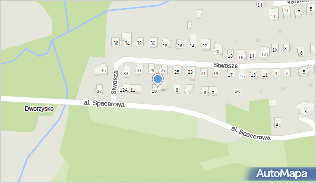 Szczawno-Zdrój, Aleja Spacerowa, 9, mapa Szczawno-Zdrój