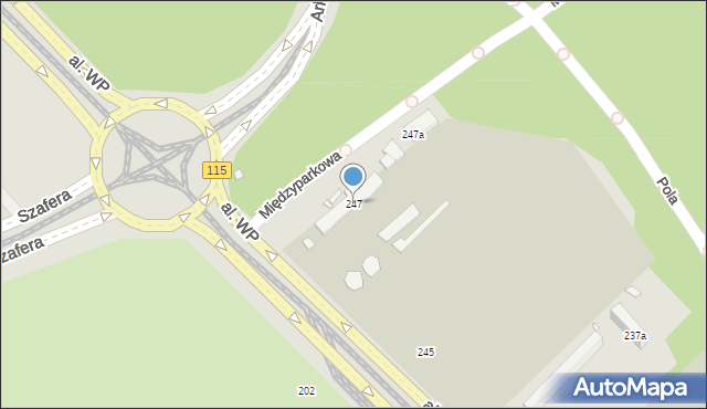 Szczecin, Aleja Wojska Polskiego, 247, mapa Szczecina