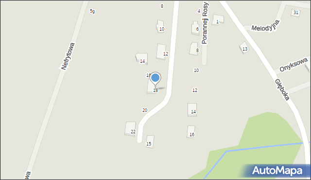 Szczecin, Alabastrowa, 18, mapa Szczecina