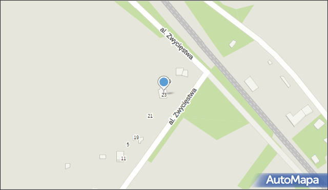 Szczekociny, Aleja Zwycięstwa, 23, mapa Szczekociny