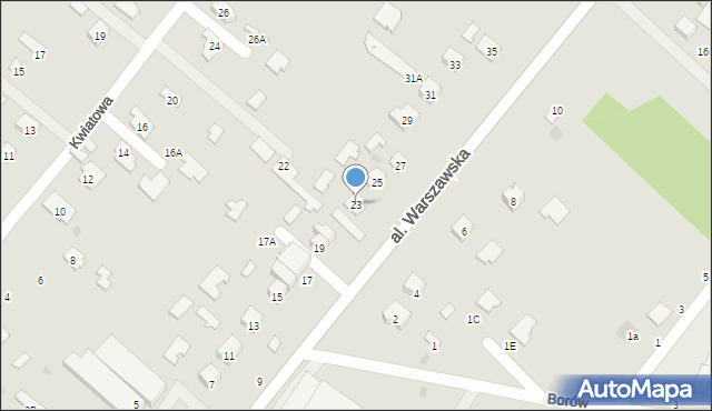 Tarnobrzeg, Aleja Warszawska, 23, mapa Tarnobrzegu