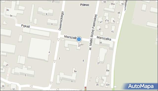Tarnów, Aleja Matki Bożej Fatimskiej, 10, mapa Tarnów