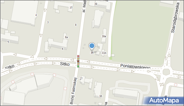 Tarnów, Aleja Matki Bożej Fatimskiej, 35, mapa Tarnów