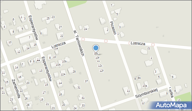 Tarnów, Aleja Tarnowskich, 10d, mapa Tarnów