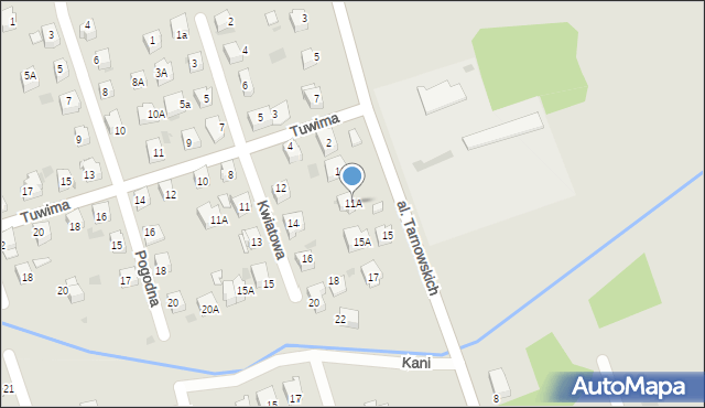 Tarnów, Aleja Tarnowskich, 11A, mapa Tarnów