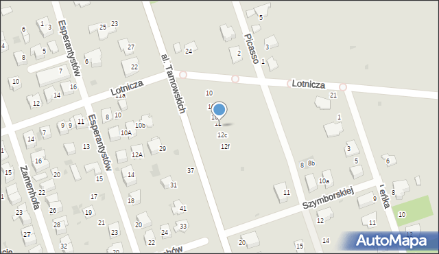 Tarnów, Aleja Tarnowskich, 12a, mapa Tarnów