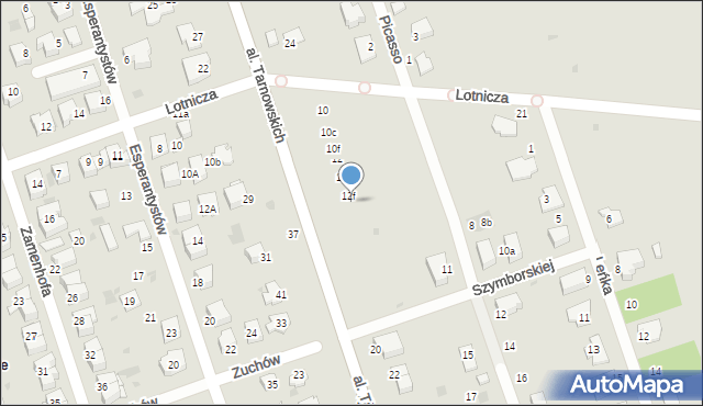 Tarnów, Aleja Tarnowskich, 12g, mapa Tarnów