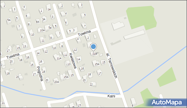 Tarnów, Aleja Tarnowskich, 13, mapa Tarnów