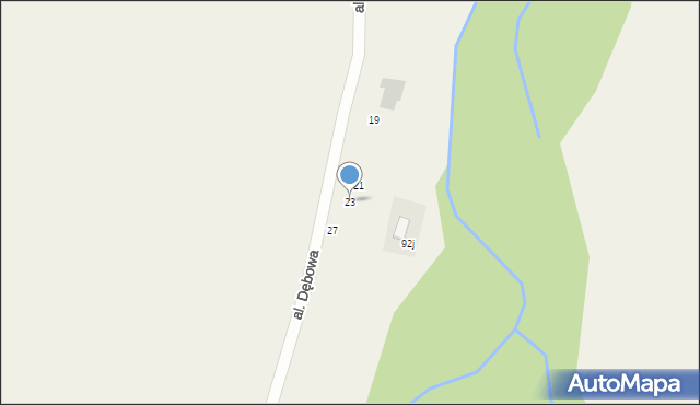 Tarnowiec, Aleja Dębowa, 23, mapa Tarnowiec